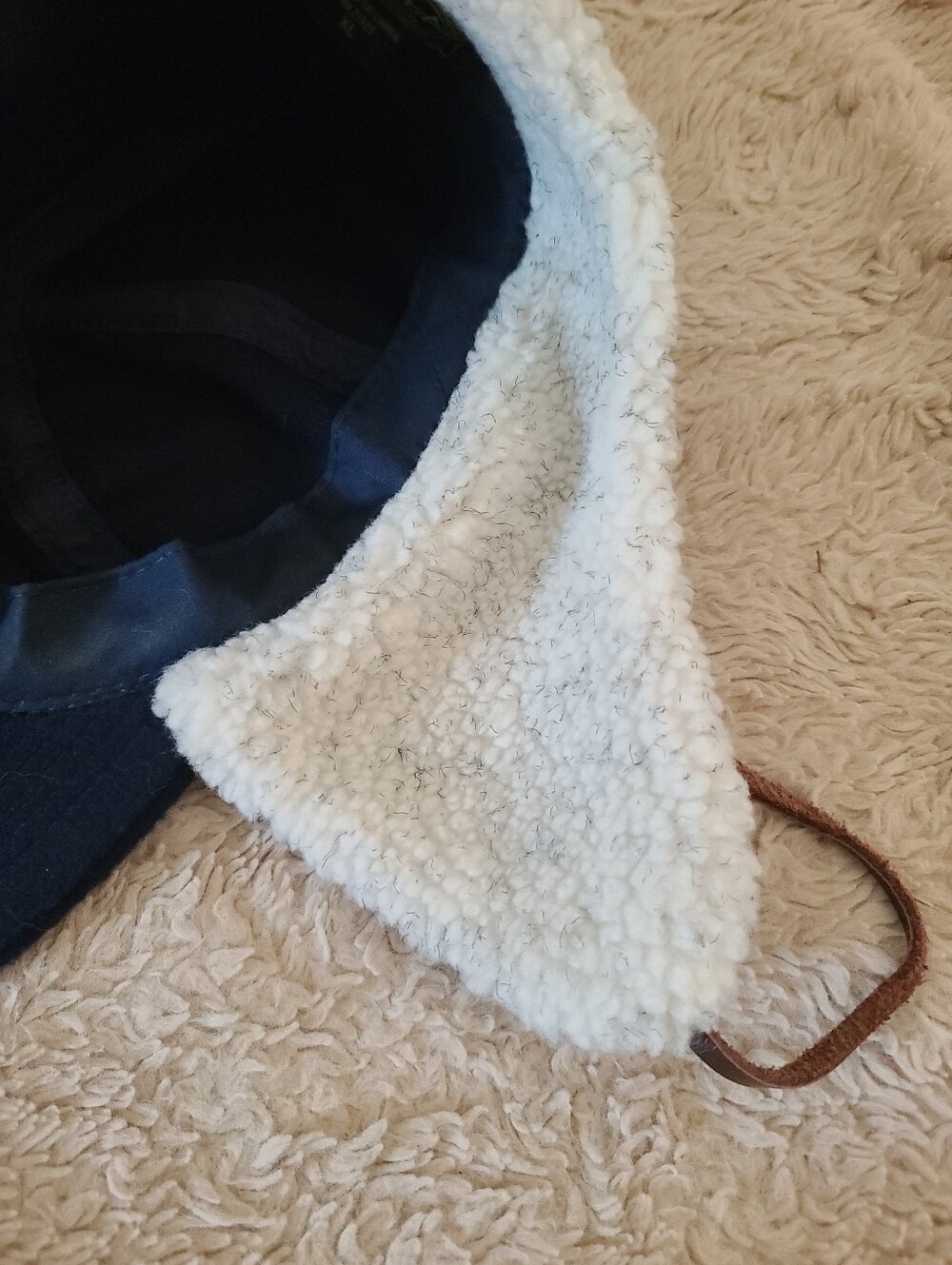 Dorfman Pacific Black Winter Trapper Cap with Ear Flaps Wool Blend, Size XL - Picture 6 of 9